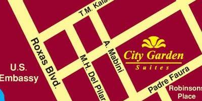 Map of city garden suites manila