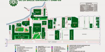 De la salle university map