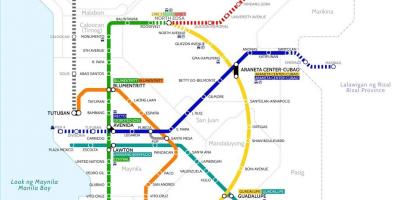 Mrt map manila philippines