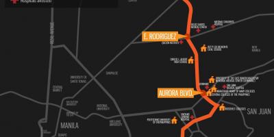 Map of manila east road