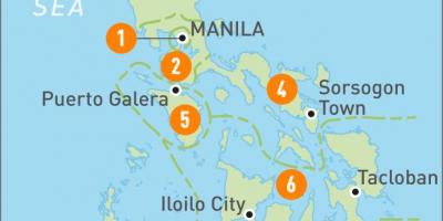 Manila on map