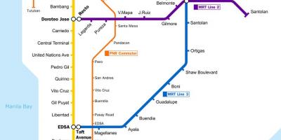 Metro manila train map