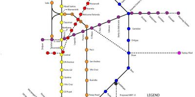 Manila railway map