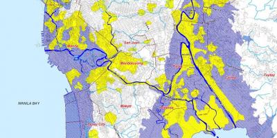 Map of metro manila flood