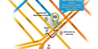 Map of morayta manila