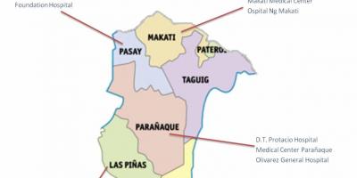 Manila hospital map
