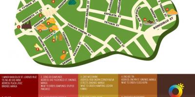 Map of street map of binondo manila