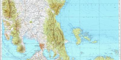 Manila topographic map