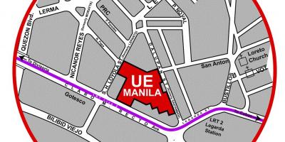 Map of ue manila