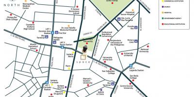 Map of university of manila